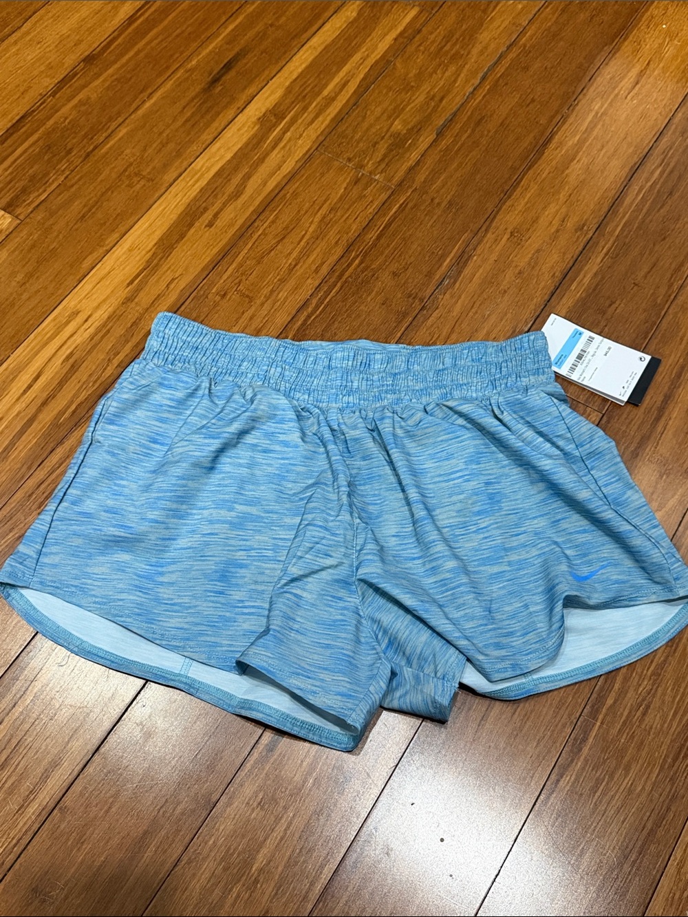 NWT Nike Light Blue DRI-FIT Womens Running Shorts